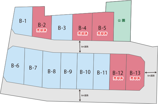 セレーノ大治堀之内1区画図