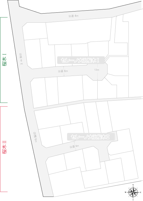 セレーノ大治桜木1区画図