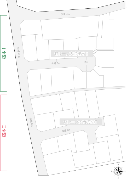 セレーノ大治桜木1区画図